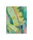 Jennifer Goldberger Vibrant Palm Leaves I Canvas Art - 37" x 49"