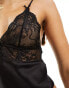 Фото #4 товара Boux Avenue lace and mesh cami and short set in black