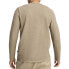 Puma Essentials Elevated Waffle Crew Neck Long Sleeve T-Shirt Mens Beige Casual