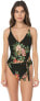 Фото #1 товара ISABELLA ROSE Women's 170306 V-Neck Over The Shoulder One Piece Swimsuit Size L