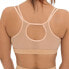 ფოტო #8 პროდუქტის Plus Size Nude Shade Wireless Comfort Mesh Racerback Bra