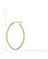 ფოტო #5 პროდუქტის Textured Oval Medium Hoop Earrings 35mm, Created for Macy's