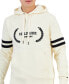 Фото #3 товара Men's Embroidered Hilfiger Laurel Logo Cotton Hoodie