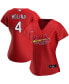 Фото #4 товара Блузка Nike женская Yadier Molina красная Альтернативная реплика игровой майки St. Louis Cardinals