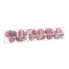 Фото #1 товара Новогоднее украшение Розовый Позолоченный Polyfoam Ткань сердца 9 cm (6 штук)