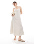 Vero Moda premium strappy maxi dress in cream