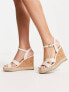 New Look wedges in off white