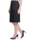 ფოტო #3 პროდუქტის Plus Size Button-Trim Pencil Skirt