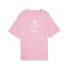 Фото #1 товара Puma Ess+ Palm Resort Graphic Crew Neck Short Sleeve T-Shirt Womens Pink Casual