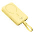 Фото #1 товара Mini Powerbank MagSafe 10000mAh 30W z kablem USB-C 0.3m żółty