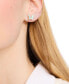 Gold-Tone Cubic Zirconia & Colored Butterfly Mini Stud Earrings