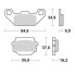 Фото #1 товара MOTO-MASTER Kawasaki/Suzuki 091311 Sintered Brake Pads