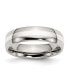 Фото #1 товара Stainless Steel Sterling Silver Inlay Polished 6mm Band Ring