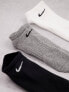 Nike Training Everyday Lightweight 3 pack no show socks in multi