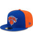 Фото #4 товара Горнолыжная шапка для мужчин New Era New York Knicks в оранжево-синем цвете 59FIFTY