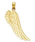 ფოტო #1 პროდუქტის 14k Gold Charm, Angel Wing Charm