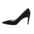 Фото #5 товара Bruno Magli Telma BW2TELA1 Womens Black Suede Slip On Pumps Heels Shoes 6.5