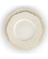 Luna Embossed Scalloped Dinnerware Set of 16 Pieces