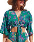 ფოტო #1 პროდუქტის Women's Boho Open Front Cover-Up Top