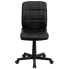 Фото #3 товара Mid-Back Black Quilted Vinyl Swivel Task Chair