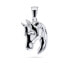 Design silver jewelry set Horse SET209W (pendant, earrings)