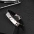 Фото #4 товара Кожаный браслет со стальным декором Moody SQH27