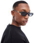 Фото #1 товара Le Specs bamboozler rectangle sunglasses in black