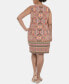 Фото #2 товара Plus Size Medallion-Print Shift Dress