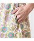 ფოტო #4 პროდუქტის Women's Organic Short Sleeve Split Neck Tiered Dress