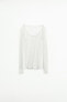 Ribbed cotton t-shirt