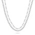 Фото #1 товара Fine double sterling silver necklace NCL142W