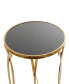 Metal Accent Table with Top, 20" x 20" x 27"