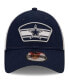 Men's Navy, White Dallas Cowboys Logo Patch Trucker 9FORTY Snapback Hat