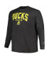 Фото #3 товара Men's Charcoal Oregon Ducks Big Tall Arch Long Sleeve T-Shirt