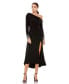 ფოტო #1 პროდუქტის Women's Ieena Foldover Long Sleeve Jeweled Midi Dress