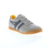 Gola Harrier Suede CMA192 Mens Gray Suede Lace Up Lifestyle Sneakers Shoes