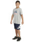 Фото #4 товара Футболка для малышей adidas Big Boys Short-Sleeve USA Heather Graphic.