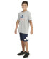 ფოტო #4 პროდუქტის Big Boys Short-Sleeve USA Heather Graphic T-Shirt