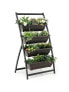 Фото #1 товара 4-Tier Vertical Raised Garden Bed with 4 Containers and Drainage Holes
