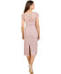 ფოტო #2 პროდუქტის Women's 3D Applique Midi Dress with Cap Sleeves