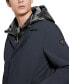 ფოტო #3 პროდუქტის Men's Colin Raincoat with Removable Nylon Hooded Inset