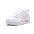 Фото #2 товара Puma Mayze Gingham Cozy Platform Lace Up Toddler Girls White Sneakers Casual Sh