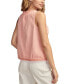 ფოტო #2 პროდუქტის Women's Flyaway Tie-Front Lace-Trim Tank Top