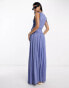 Фото #12 товара ASOS DESIGN sleeveless ruched detail maxi dress in cornflower blue