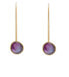 Beautiful gold-plated earrings Sea Glass SKJ1687710