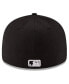 ფოტო #4 პროდუქტის Men's Black Chicago White Sox National Baseball Hall of Fame Low Profile 59FIFTY Fitted Hat