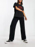Фото #1 товара Weekday Lilah linen mix trousers in black