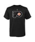 Big Boys and Girls Black Philadelphia Flyers Primary Logo T-Shirt