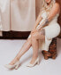 ფოტო #10 პროდუქტის Women's Simonne Block Heel Pointed Toe Pumps