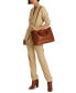 ფოტო #9 პროდუქტის Women's Full-Grain Smooth Leather Large Marcy Satchel